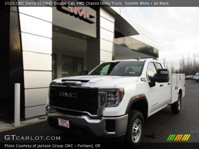 2020 GMC Sierra 2500HD Double Cab 4WD Chassis Utility Truck in Summit White