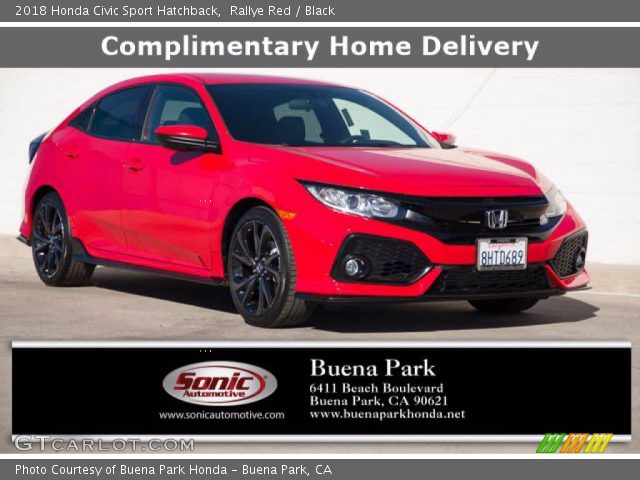 2018 Honda Civic Sport Hatchback in Rallye Red