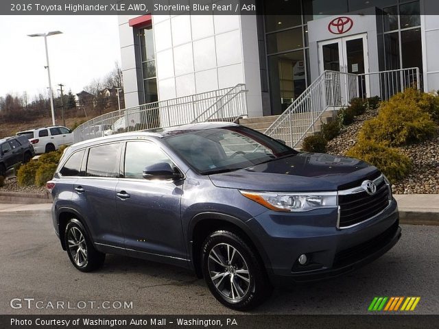 2016 Toyota Highlander XLE AWD in Shoreline Blue Pearl