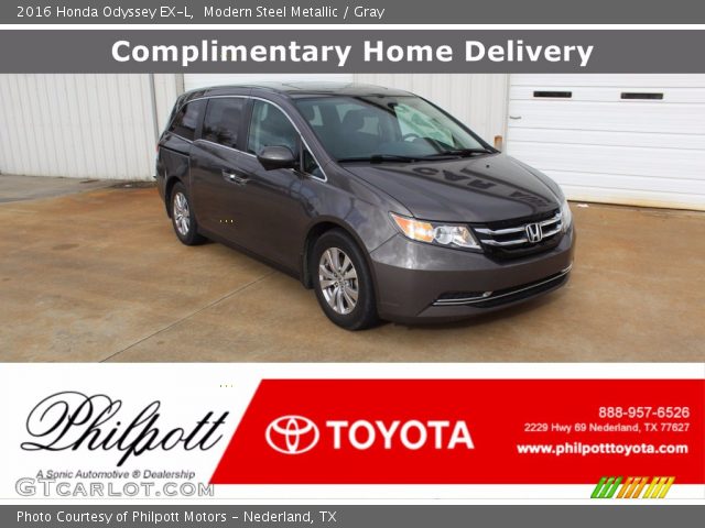 2016 Honda Odyssey EX-L in Modern Steel Metallic