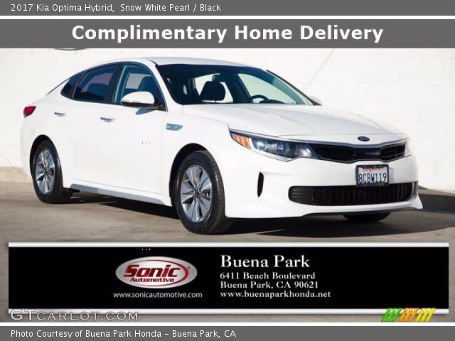 2017 Kia Optima Hybrid in Snow White Pearl