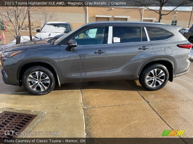 2021 Toyota Highlander XLE AWD in Magnetic Gray Metallic