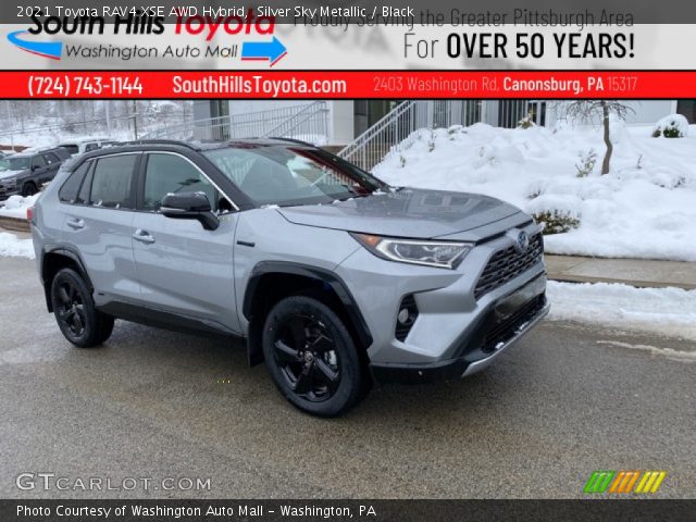 2021 Toyota RAV4 XSE AWD Hybrid in Silver Sky Metallic