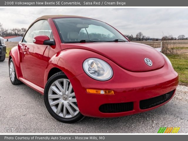 2008 Volkswagen New Beetle SE Convertible in Salsa Red