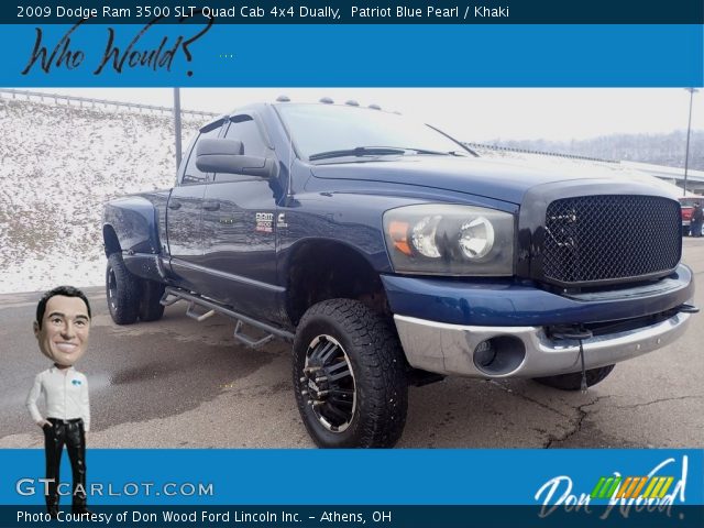 2009 Dodge Ram 3500 SLT Quad Cab 4x4 Dually in Patriot Blue Pearl