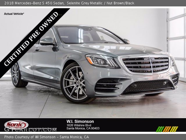 2018 Mercedes-Benz S 450 Sedan in Selenite Grey Metallic