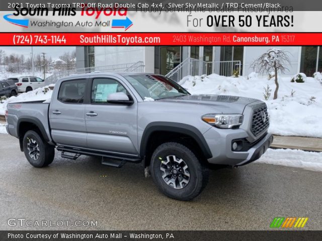 2021 Toyota Tacoma TRD Off Road Double Cab 4x4 in Silver Sky Metallic