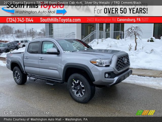 2021 Toyota Tacoma TRD Off Road Double Cab 4x4 in Silver Sky Metallic