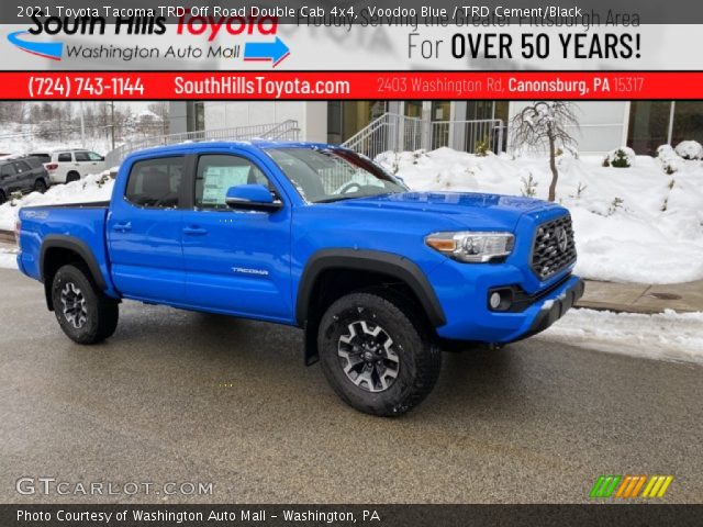 2021 Toyota Tacoma TRD Off Road Double Cab 4x4 in Voodoo Blue