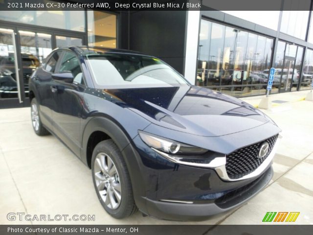 2021 Mazda CX-30 Preferred AWD in Deep Crystal Blue Mica