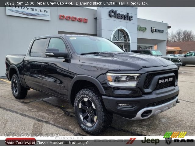 2021 Ram 1500 Rebel Crew Cab 4x4 in Diamond Black Crystal Pearl