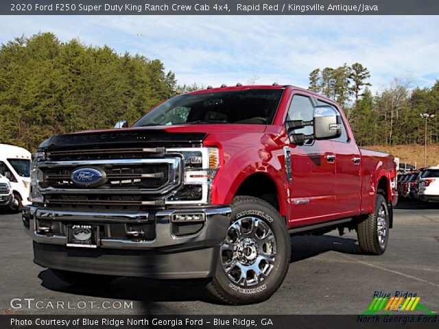2020 Ford F250 Super Duty King Ranch Crew Cab 4x4 in Rapid Red