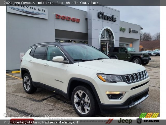 2021 Jeep Compass Limited 4x4 in Pearl White Tri–Coat