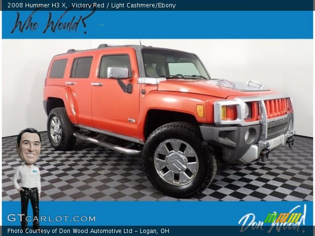 2008 Hummer H3 X in Victory Red