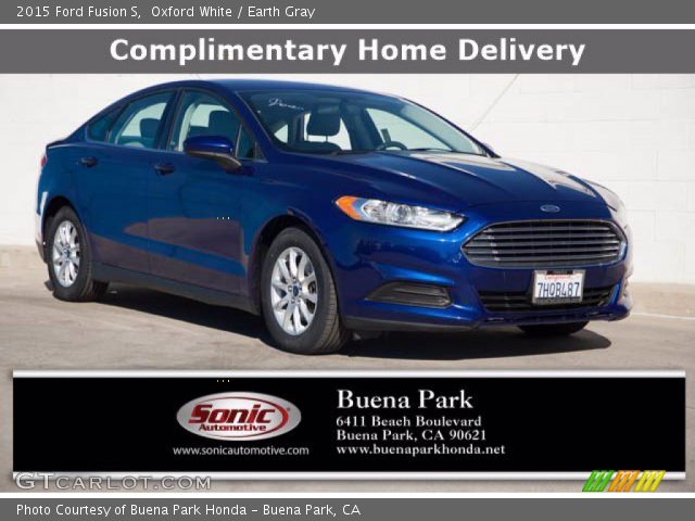 2015 Ford Fusion S in Oxford White