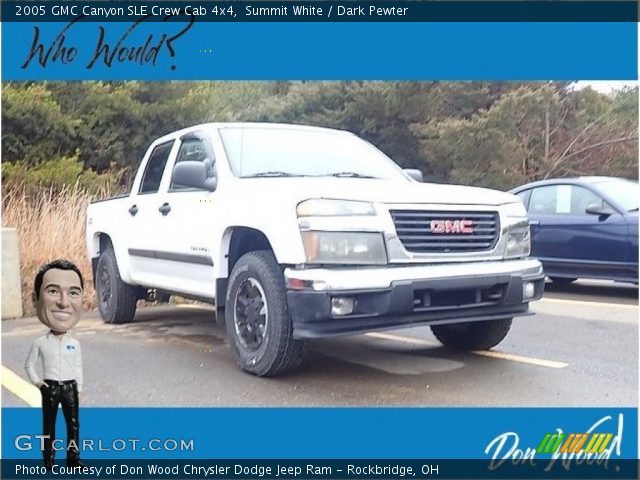 2005 GMC Canyon SLE Crew Cab 4x4 in Summit White