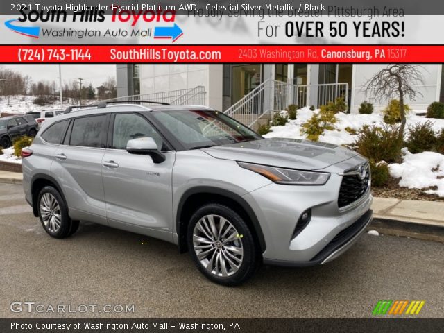 2021 Toyota Highlander Hybrid Platinum AWD in Celestial Silver Metallic
