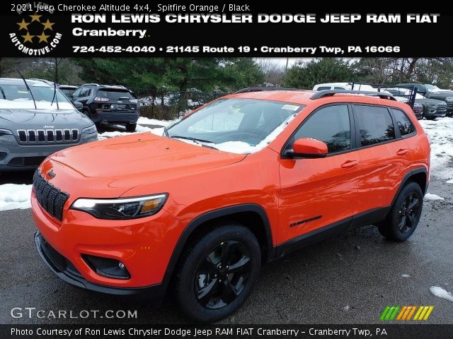 2021 Jeep Cherokee Altitude 4x4 in Spitfire Orange