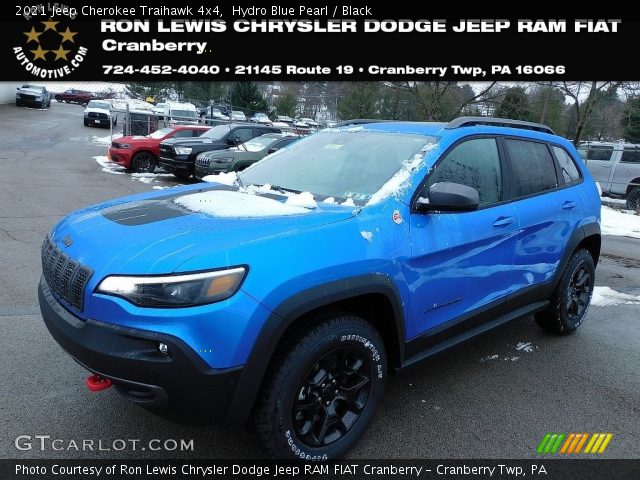 2021 Jeep Cherokee Traihawk 4x4 in Hydro Blue Pearl