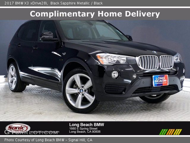 2017 BMW X3 xDrive28i in Black Sapphire Metallic