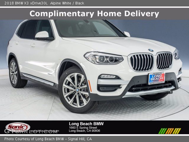 2018 BMW X3 xDrive30i in Alpine White