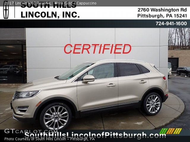 2017 Lincoln MKC Reserve in White Gold