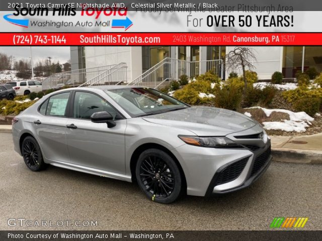 2021 Toyota Camry SE Nightshade AWD in Celestial Silver Metallic