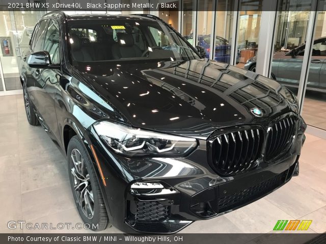 2021 BMW X5 xDrive40i in Black Sapphire Metallic