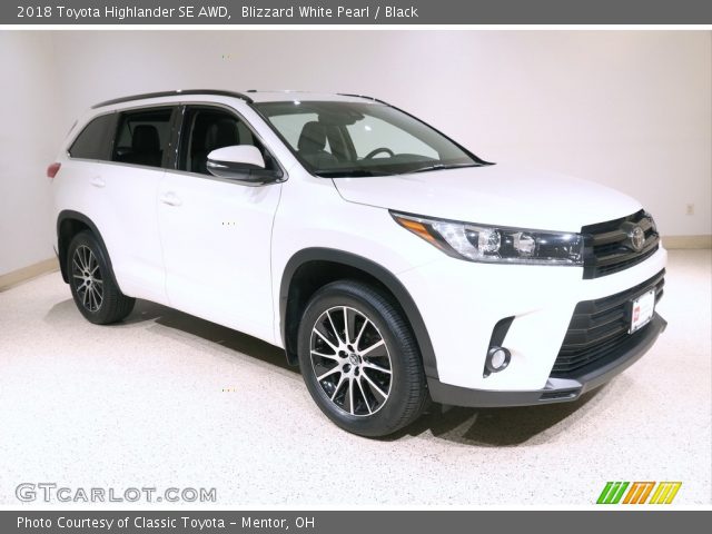 2018 Toyota Highlander SE AWD in Blizzard White Pearl