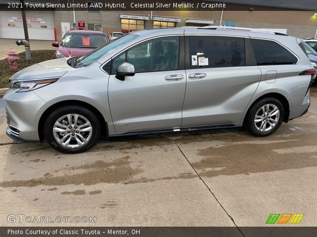 2021 Toyota Sienna Limited AWD Hybrid in Celestial Silver Metallic