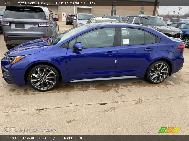 2021 Toyota Corolla XSE in Blue Crush Metallic