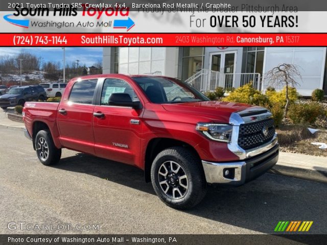 2021 Toyota Tundra SR5 CrewMax 4x4 in Barcelona Red Metallic