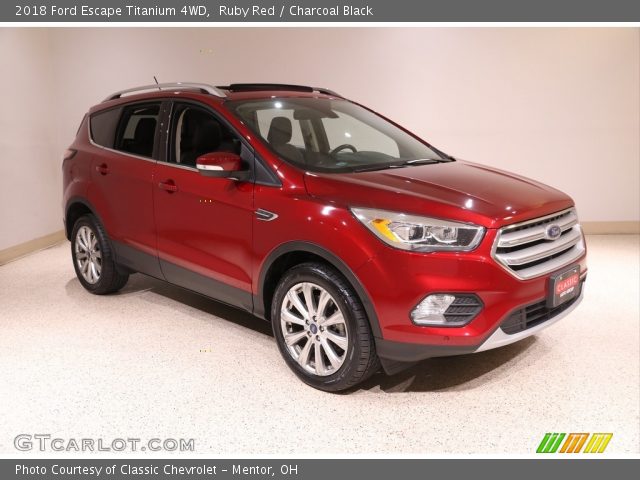 2018 Ford Escape Titanium 4WD in Ruby Red