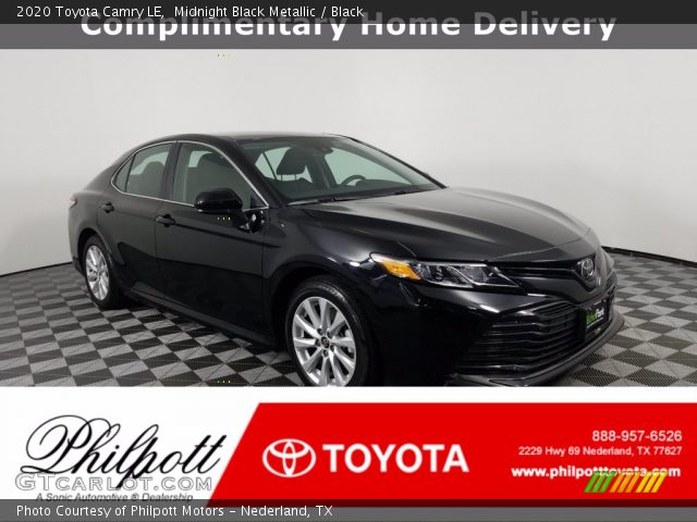 2020 Toyota Camry LE in Midnight Black Metallic