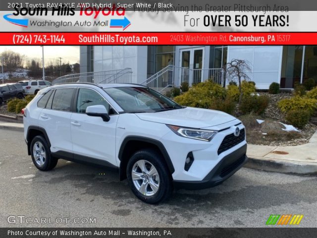 2021 Toyota RAV4 XLE AWD Hybrid in Super White