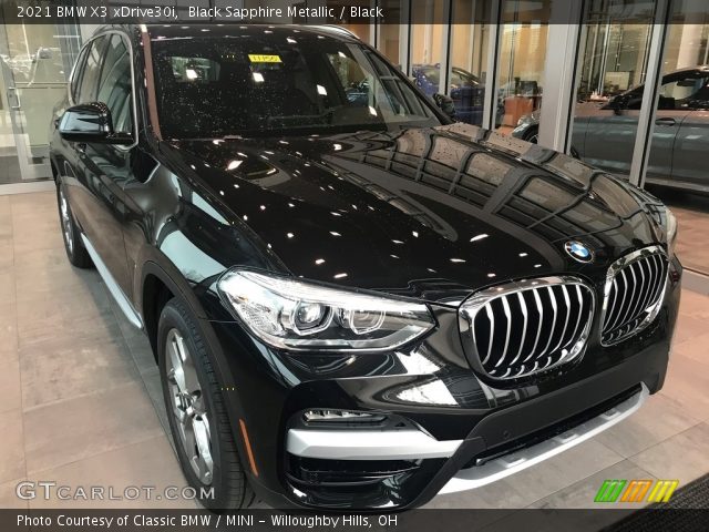 2021 BMW X3 xDrive30i in Black Sapphire Metallic