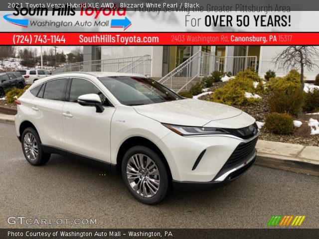 2021 Toyota Venza Hybrid XLE AWD in Blizzard White Pearl