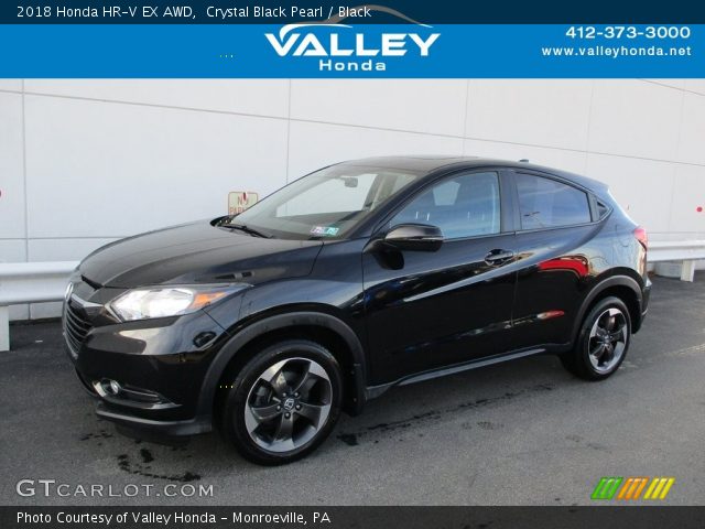 2018 Honda HR-V EX AWD in Crystal Black Pearl