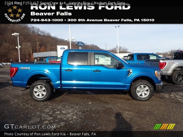 2021 Ford F150 XLT SuperCrew 4x4 in Velocity Blue
