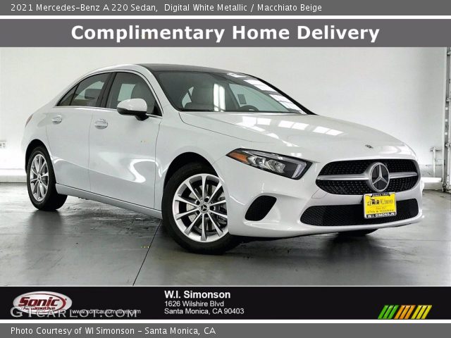 2021 Mercedes-Benz A 220 Sedan in Digital White Metallic
