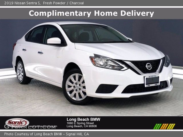 2019 Nissan Sentra S in Fresh Powder