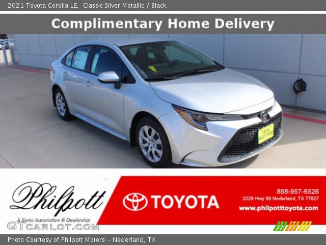 2021 Toyota Corolla LE in Classic Silver Metallic