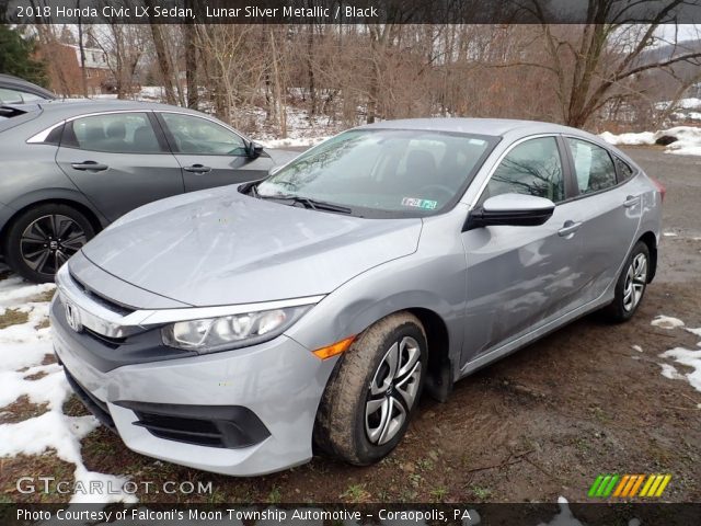 2018 Honda Civic LX Sedan in Lunar Silver Metallic