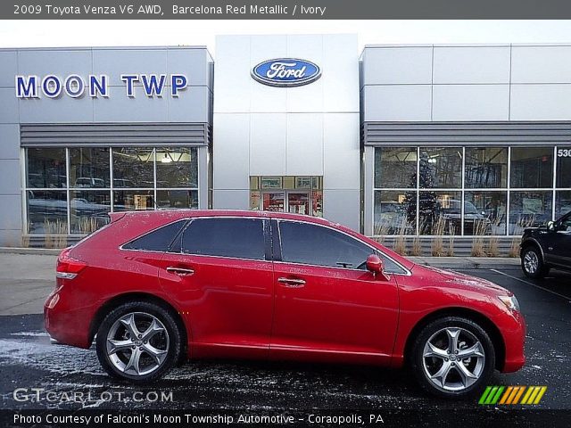 2009 Toyota Venza V6 AWD in Barcelona Red Metallic