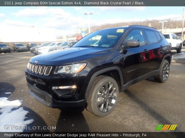2021 Jeep Compass 80th Special Edition 4x4 in Diamond Black Crystal Pearl