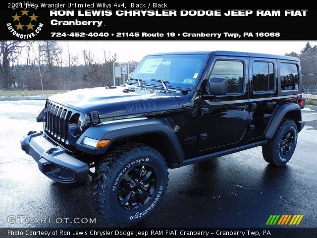 2021 Jeep Wrangler Unlimited Willys 4x4 in Black