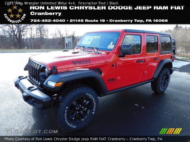 2021 Jeep Wrangler Unlimited Willys 4x4 in Firecracker Red
