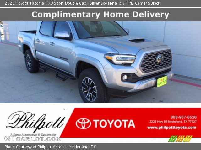 2021 Toyota Tacoma TRD Sport Double Cab in Silver Sky Metallic