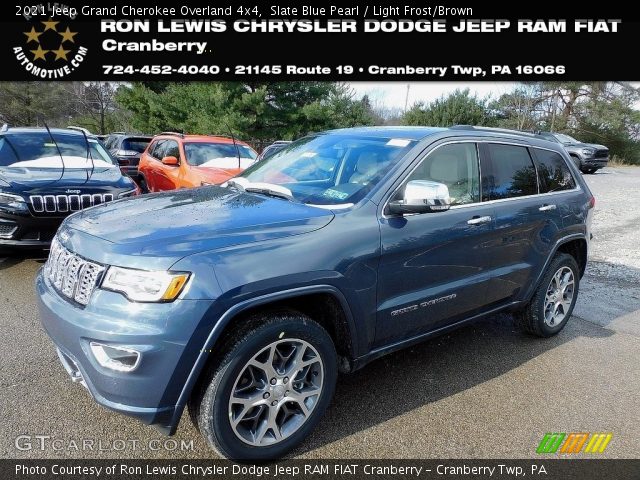 2021 Jeep Grand Cherokee Overland 4x4 in Slate Blue Pearl