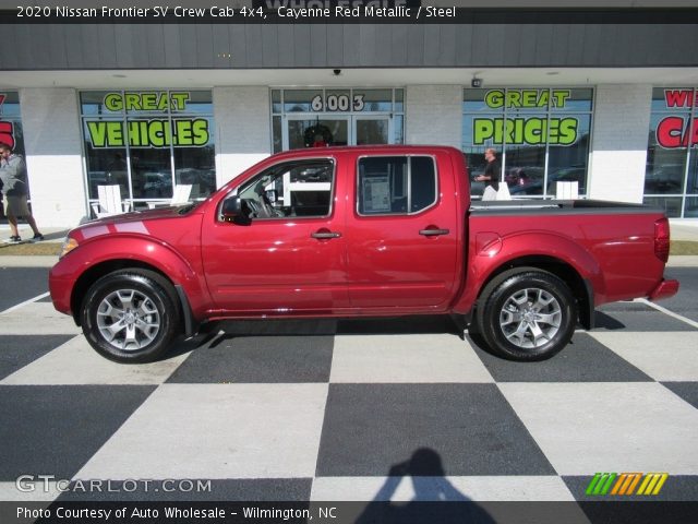 2020 Nissan Frontier SV Crew Cab 4x4 in Cayenne Red Metallic